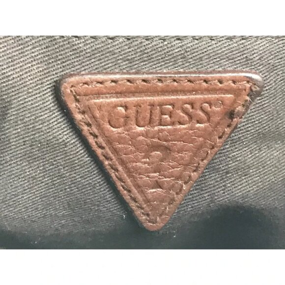 Guess Womens Brown Leather Inner Pockets Adjustable Double Handles Shoulder‎ Bag - Picture 8 of 11